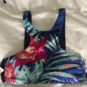 Tropical bathing suit top